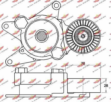 Autokit 03.81060 - Ремъчен обтегач, пистов ремък vvparts.bg