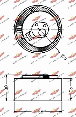 Autokit 03.81080 - Обтяжна ролка, ангренаж vvparts.bg