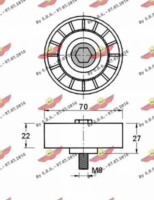 Autokit 03.81078 - Паразитна / водеща ролка, пистов ремък vvparts.bg