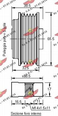 Autokit 03.81077 - Ремъчна шайба, генератор vvparts.bg