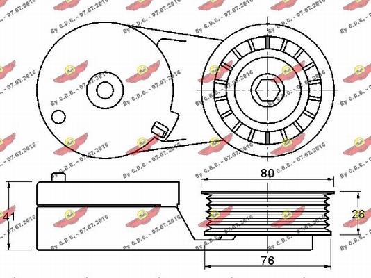 Autokit 03.81191 - Ремъчен обтегач, пистов ремък vvparts.bg