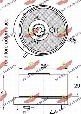 Autokit 03.81156 - Обтяжна ролка, ангренаж vvparts.bg