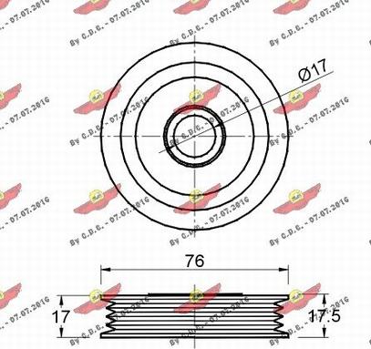 Autokit 03.81109 - Паразитна / водеща ролка, пистов ремък vvparts.bg