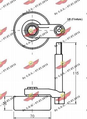 Autokit 03.81100 - Ремъчен обтегач, пистов ремък vvparts.bg