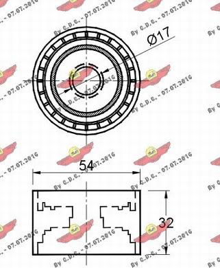 Autokit 03.81119 - Паразитна / водеща ролка, пистов ремък vvparts.bg