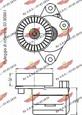 Autokit 03.81116 - Ремъчен обтегач, пистов ремък vvparts.bg