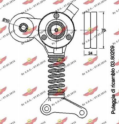 Autokit 03.81812 - Ремъчен обтегач, пистов ремък vvparts.bg