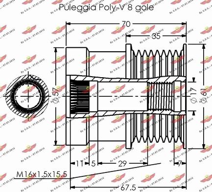 Autokit 03.81885 - Ремъчна шайба, генератор vvparts.bg