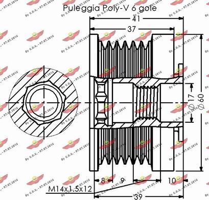 Autokit 03.81883 - Ремъчна шайба, генератор vvparts.bg