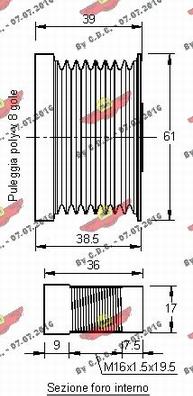 Autokit 03.81391 - Ремъчна шайба, генератор vvparts.bg