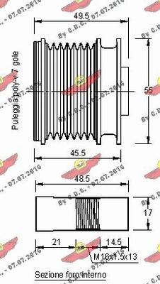 Autokit 03.81393 - Ремъчна шайба, генератор vvparts.bg