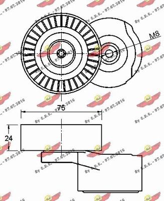 Autokit 03.81359 - Ремъчен обтегач, пистов ремък vvparts.bg