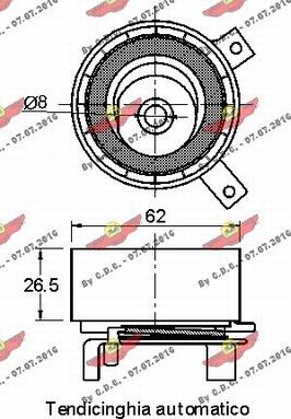 Autokit 03.81350 - Обтяжна ролка, ангренаж vvparts.bg