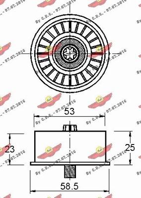 Autokit 03.81364 - Паразитна / водеща ролка, зъбен ремък vvparts.bg