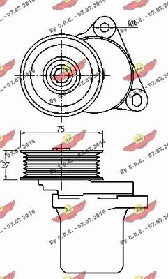 Autokit 03.81361 - Ремъчен обтегач, пистов ремък vvparts.bg