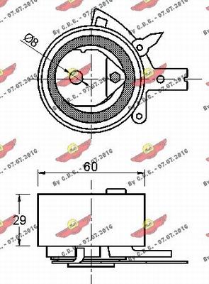 Autokit 03.81290 - Обтяжна ролка, ангренаж vvparts.bg