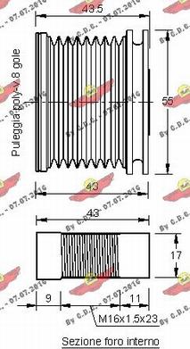 Autokit 03.81243 - Ремъчна шайба, генератор vvparts.bg