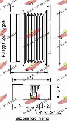 Autokit 03.81261 - Ремъчна шайба, генератор vvparts.bg