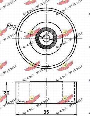 Autokit 03.81207 - Паразитна / водеща ролка, пистов ремък vvparts.bg