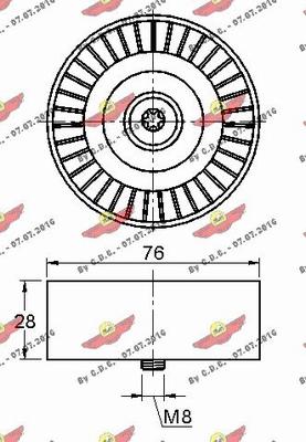 Autokit 03.81284 - Паразитна / водеща ролка, пистов ремък vvparts.bg