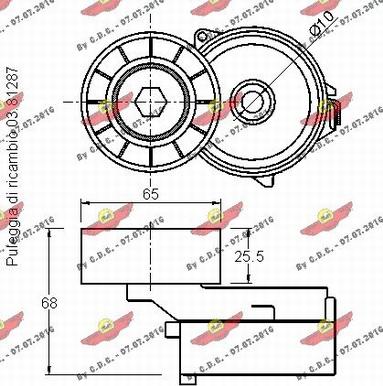 Autokit 03.81286 - Ремъчен обтегач, пистов ремък vvparts.bg