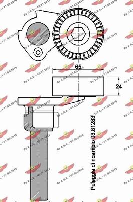 Autokit 03.81282 - Ремъчен обтегач, пистов ремък vvparts.bg