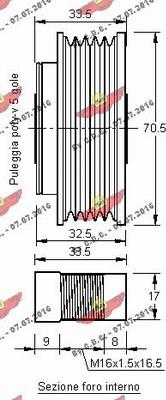 Autokit 03.81224 - Ремъчна шайба, генератор vvparts.bg