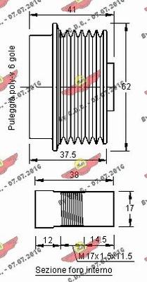 Autokit 03.81272 - Ремъчна шайба, генератор vvparts.bg