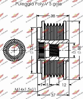 Autokit 03.81793 - Ремъчна шайба, генератор vvparts.bg