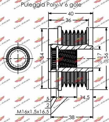 Autokit 03.81764 - Ремъчна шайба, генератор vvparts.bg