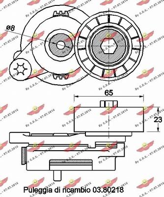 Autokit 03.81766 - Ремъчен обтегач, пистов ремък vvparts.bg