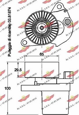 Autokit 03.81712 - Ремъчен обтегач, пистов ремък vvparts.bg