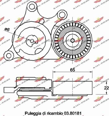 Autokit 03.81784 - Ремъчен обтегач, пистов ремък vvparts.bg