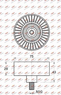 Autokit 03.82056 - Паразитна / водеща ролка, пистов ремък vvparts.bg