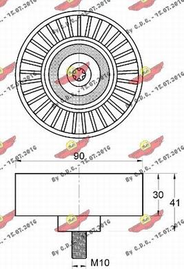 Autokit 03.82057 - Паразитна / водеща ролка, пистов ремък vvparts.bg