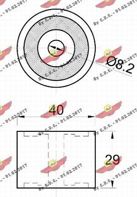 Autokit 03.82074 - Паразитна / водеща ролка, зъбен ремък vvparts.bg