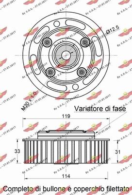 Autokit 03.82077 - Паразитна / водеща ролка, зъбен ремък vvparts.bg