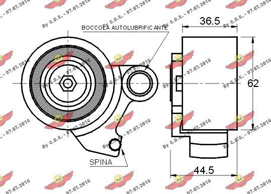 Autokit 03.394 - Обтяжна ролка, ангренаж vvparts.bg