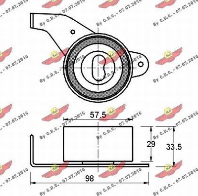 Autokit 03.344 - Обтяжна ролка, ангренаж vvparts.bg