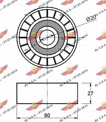 Autokit 03.351 - Паразитна / водеща ролка, пистов ремък vvparts.bg