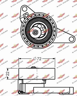 Autokit 03.375 - Обтяжна ролка, ангренаж vvparts.bg