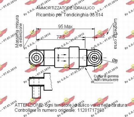 Autokit 03.218 - Демпер (успокоител-трепт.вибр.), пистов ремък vvparts.bg