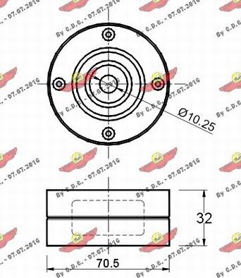 Autokit 03.275 - Паразитна / водеща ролка, зъбен ремък vvparts.bg