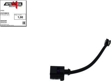 Automega 274749610 - Предупредителен контактен сензор, износване на накладките vvparts.bg