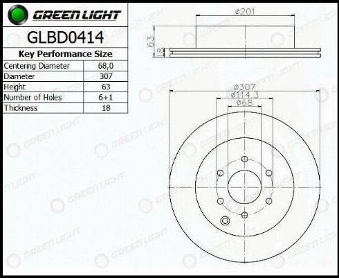 AutomotiveAdriado GLBD0414 - Спирачен диск vvparts.bg