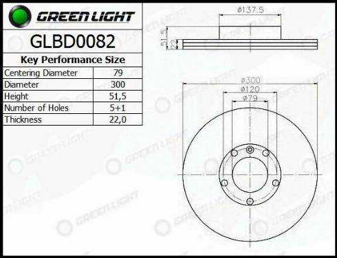 AutomotiveAdriado GLBD0082 - Спирачен диск vvparts.bg