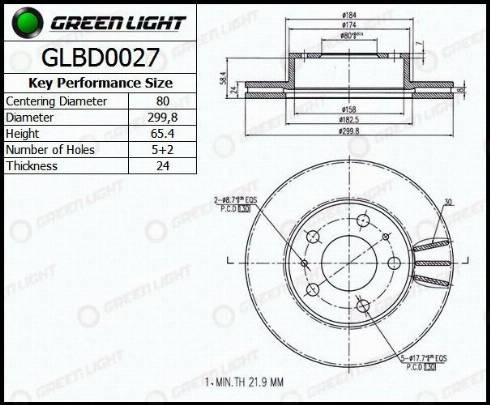 AutomotiveAdriado GLBD0027 - Спирачен диск vvparts.bg