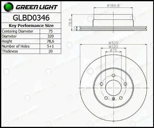 AutomotiveAdriado GLBD0346 - Спирачен диск vvparts.bg