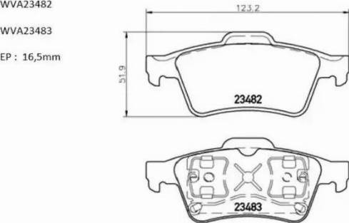 Automotor France ABP7996 - Комплект спирачно феродо, дискови спирачки vvparts.bg