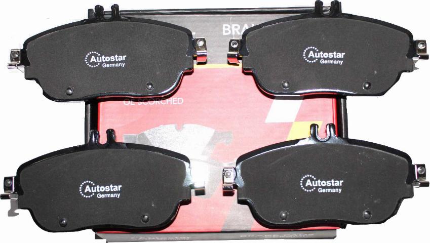 Autostar Germany 141522 - Комплект спирачно феродо, дискови спирачки vvparts.bg